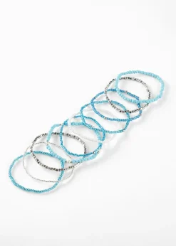 Femme bonprix Bijoux|Vêtements De Plage|Lot de 10 bracelets