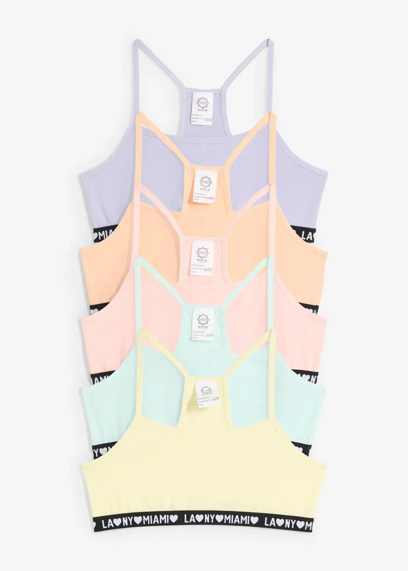 bonprix Lot de 5 brassières avec coton doux|Enfant Vêtements Enfant|Lot De 2 Articles Et Plus