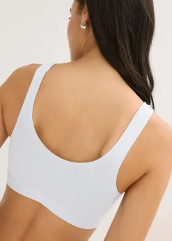 Femme bonprix Sous-Vêtements Sport|Lingerie Coton|Lot de 3 brassières coton extensible