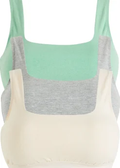 Femme bonprix Sous-Vêtements Sport|Lingerie Coton|Lot de 3 brassières coton extensible