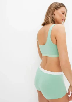 Femme bonprix Sous-Vêtements Sport|Lingerie Coton|Lot de 3 brassières coton extensible