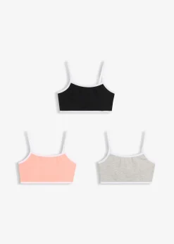 Enfant bonprix Vêtements Enfant|Lot De 2 Articles Et Plus|Lot de 3 brassières en coton doux et extensible