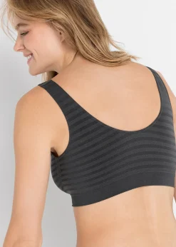 bonprix Lot de 2 brassières sans coutures Feel Comfort|Femme Sans Couture|Basiques