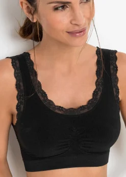 bonprix Lot de 2 brassières sans coutures Feel Comfort|Femme Sans Couture|Basiques