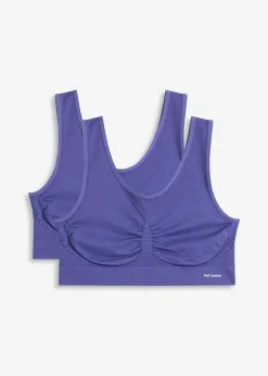 bonprix Lot de 2 brassières sans couture Feel Comfort|Femme Sans Couture|Basiques