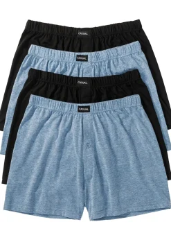 Homme bonprix Caleçons|Sous-Vêtements|Lot de 4 caleçons en jersey coton doux