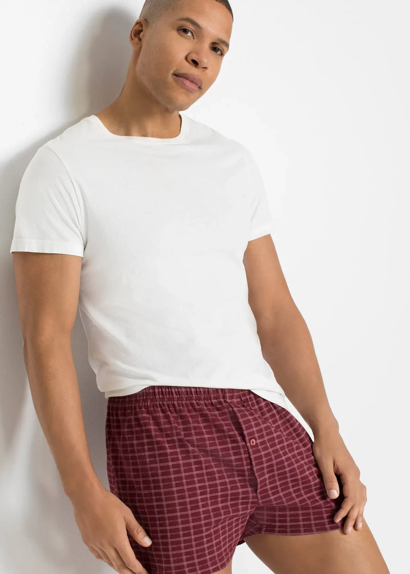 bonprix Lot de 3 caleçons en jersey coton|Homme Caleçons|Sous-Vêtements