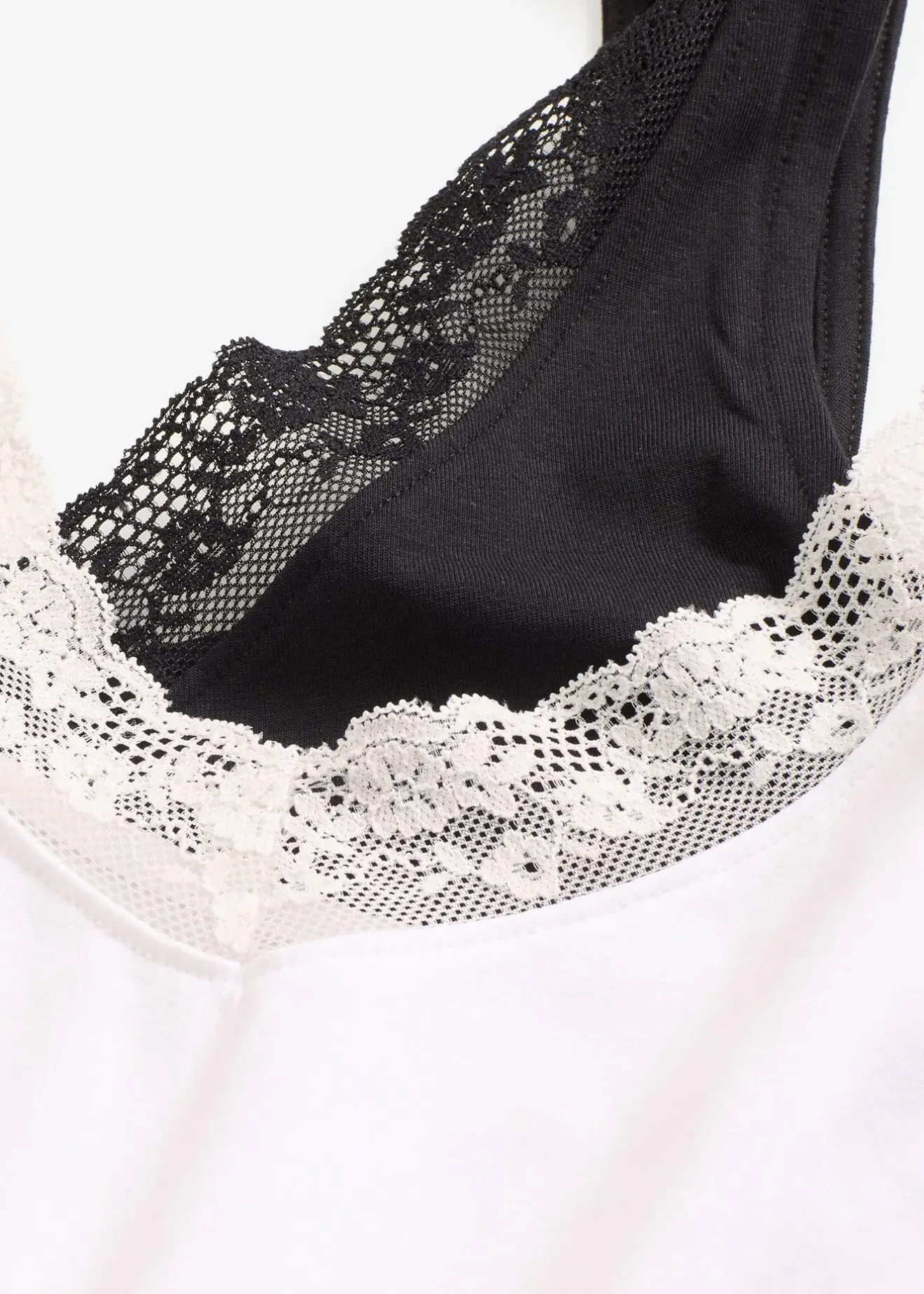 bonprix Lot de 2 caracos avec dentelle|Femme Lingerie Coton