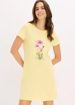 Femme bonprix Lingerie Nuit|Lot de 2 chemises de nuit courtes 100% coton