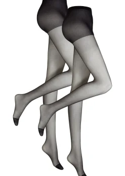 Femme bonprix Chaussettes & Collants|Lot de 2 collants 20den