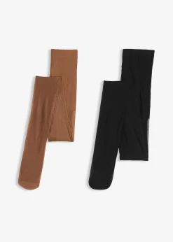 bonprix Lot de 2 collants 20den|Femme Chaussettes & Collants