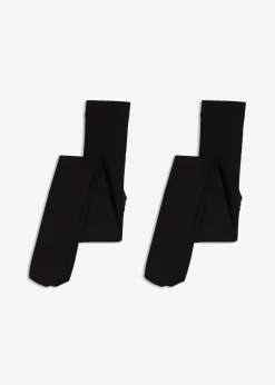 bonprix Lot de 2 collants thermiques polaires 140D|Femme Lingerie Thermo|Chaussettes & Collants