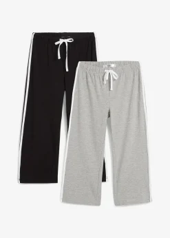 bonprix Lot de 2 corsaires en coton extensible|Femme Basiques|Vêtements De Sport