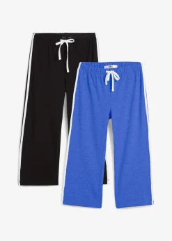 Femme bonprix Basiques|Vêtements De Sport|Lot de 2 corsaires en coton extensible