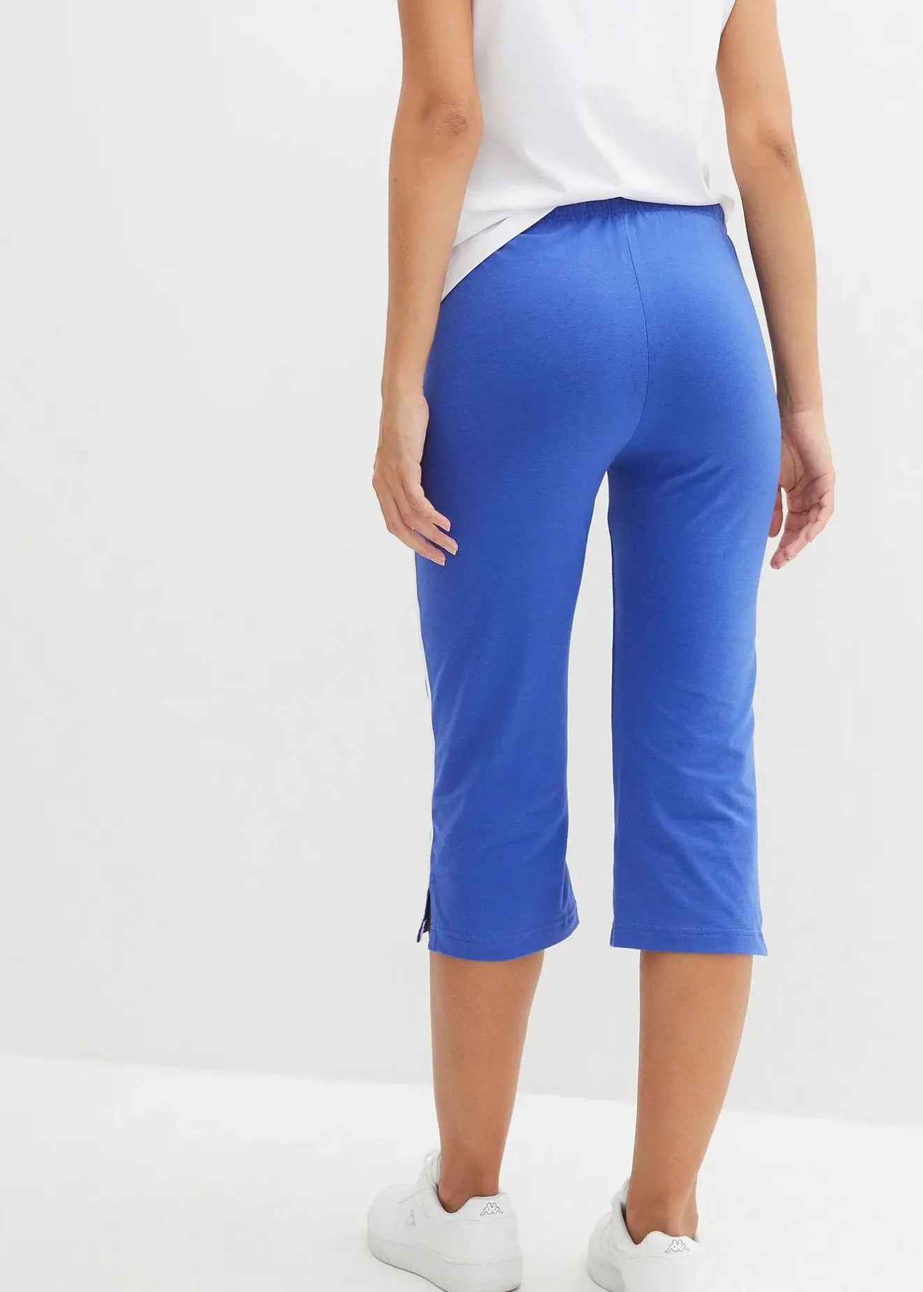 Femme bonprix Basiques|Vêtements De Sport|Lot de 2 corsaires en coton extensible