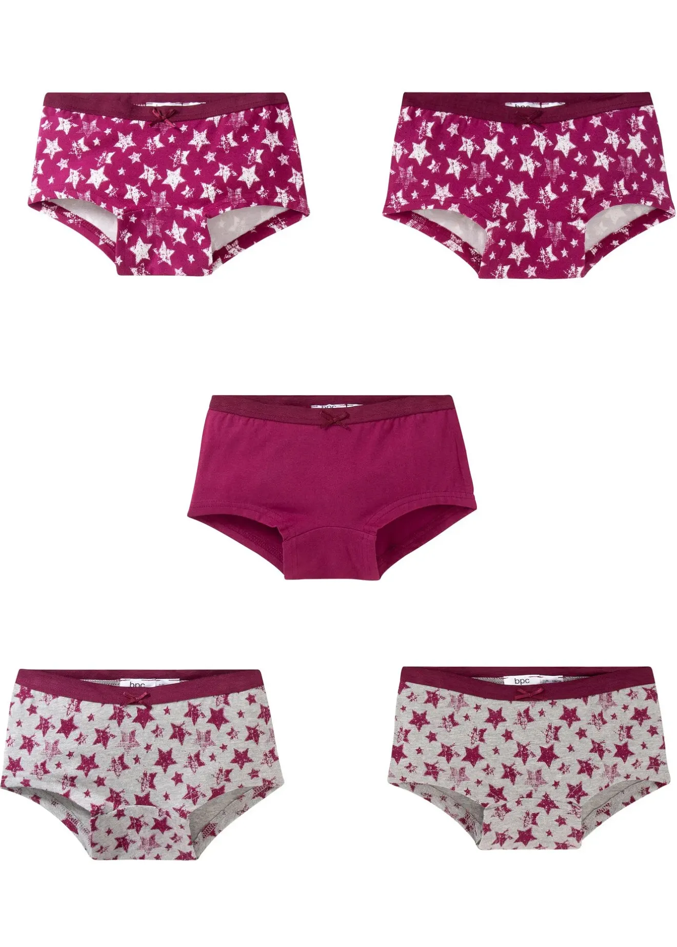 bonprix Lot de 5 culottes avec coton doux|Enfant Vêtements Enfant|Lot De 2 Articles Et Plus