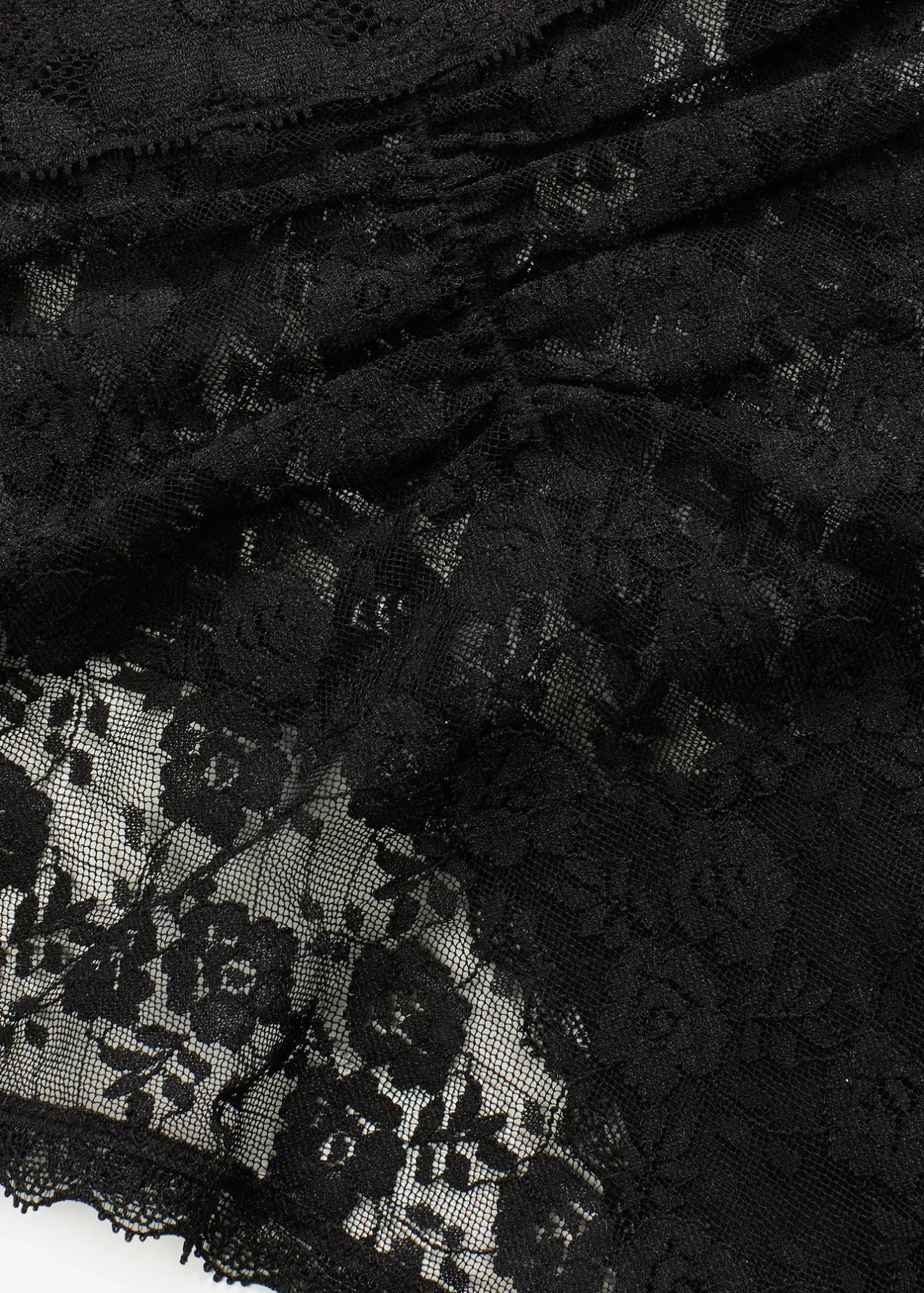 bonprix Lot de 4 culottes en dentelle avec fronces|Femme Bas