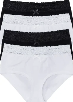 Femme bonprix Basiques|Lingerie Coton|Lot de 4 culottes maxi