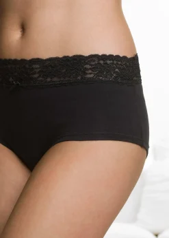 Femme bonprix Basiques|Lingerie Coton|Lot de 4 culottes maxi