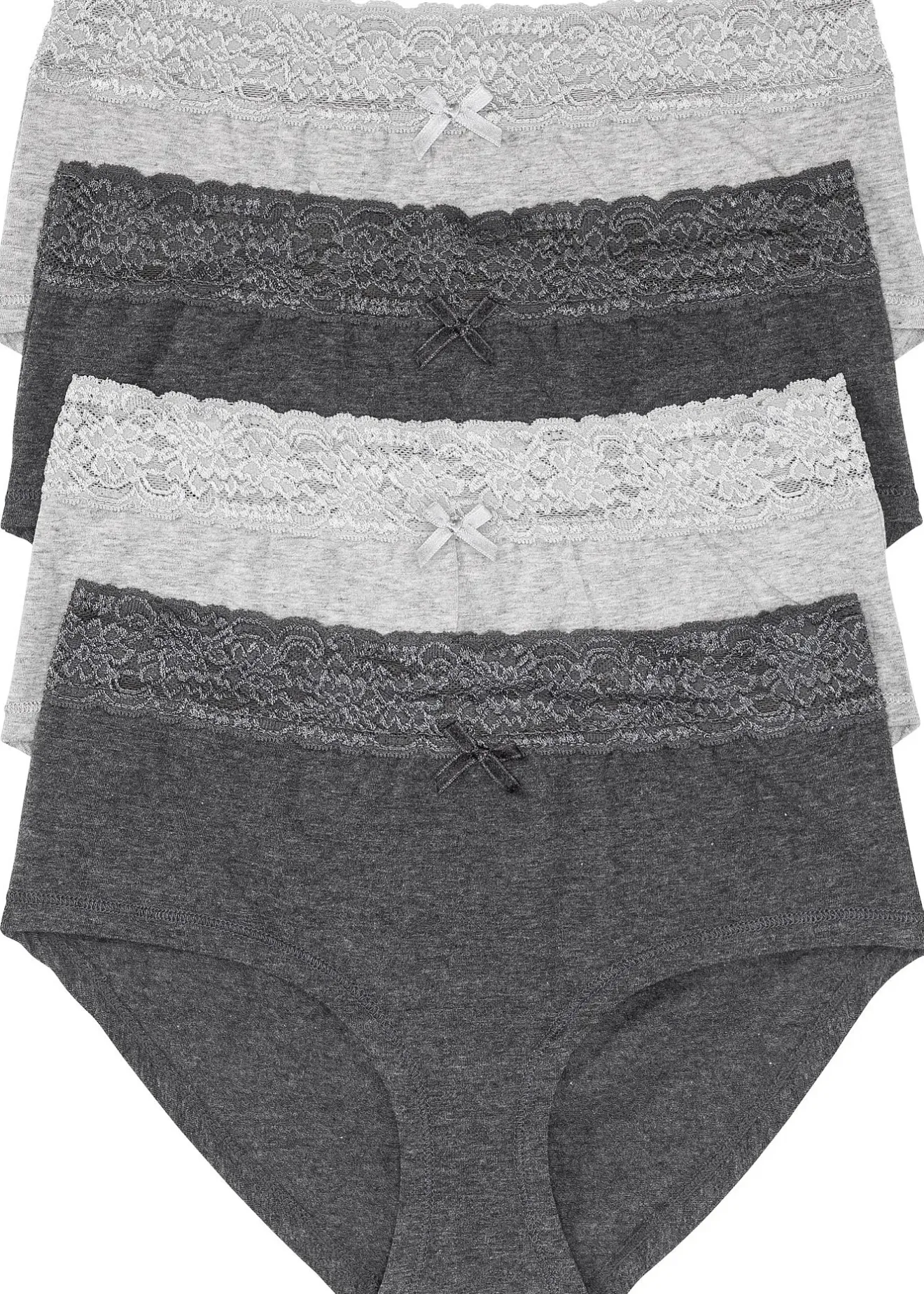bonprix Lot de 4 culottes maxi|Femme Basiques|Lingerie Coton