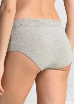 bonprix Lot de 4 culottes maxi|Femme Basiques|Lingerie Coton