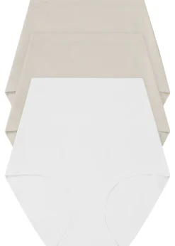 Femme bonprix Sans Couture|Basiques|Lot de 3 culottes sculptantes, maintien modéré