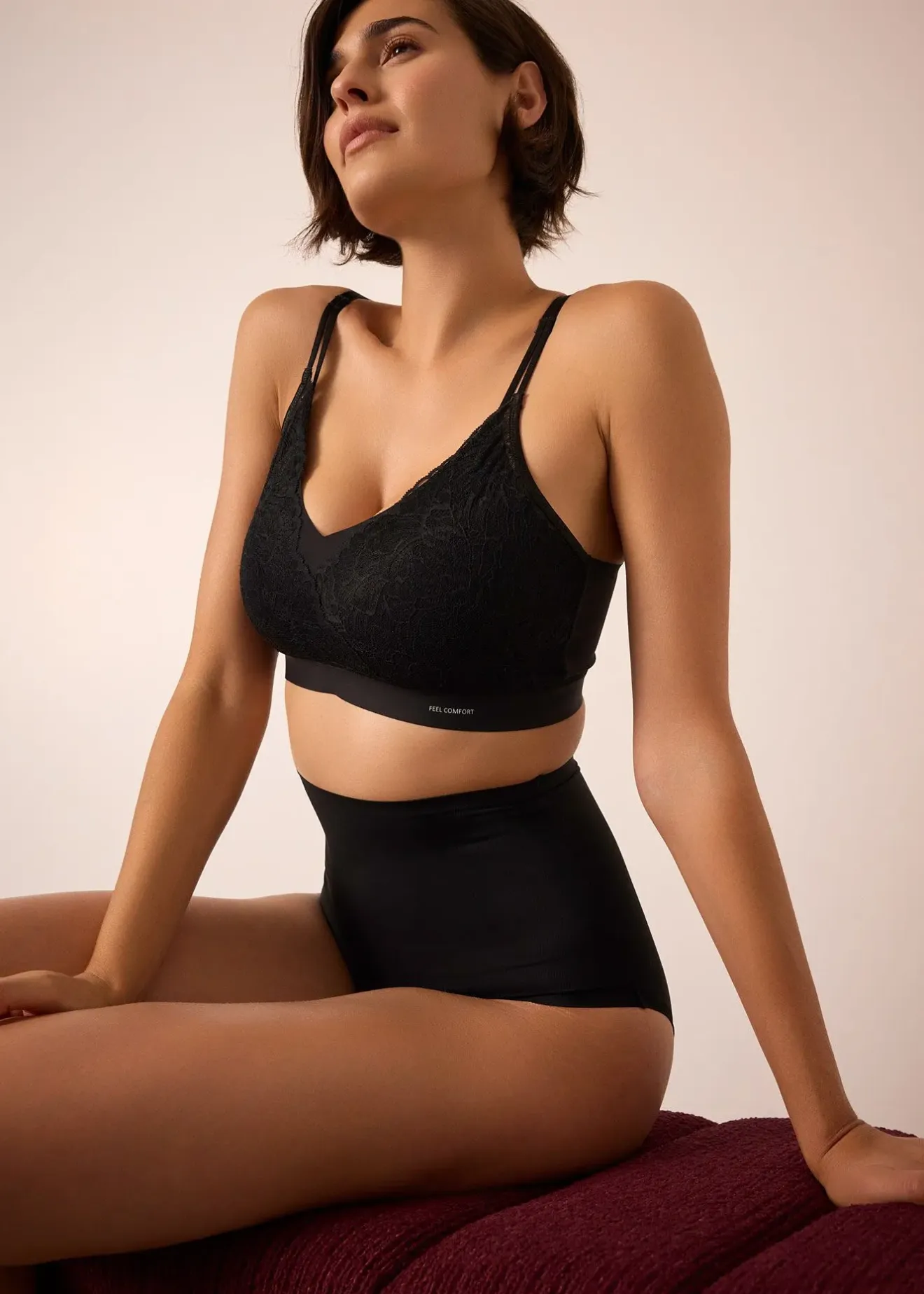 bonprix Lot de 3 culottes sculptantes, maintien modéré|Femme Sans Couture|Basiques