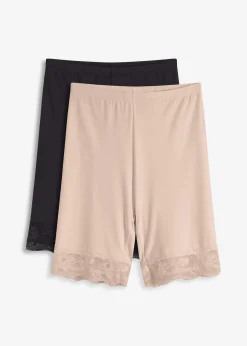 Femme bonprix Pantalons|Lot de 2 cyclistes anti-frottements en matière rafraîchissante