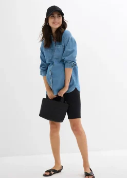 bonprix Lot de 2 cyclistes de grossesse en coton|Femme Cyclistes & Bandes Anti-Frottement|Femme Enceinte