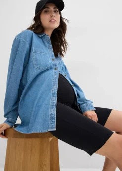 bonprix Lot de 2 cyclistes de grossesse en coton|Femme Cyclistes & Bandes Anti-Frottement|Femme Enceinte