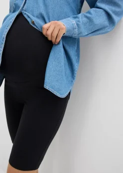 bonprix Lot de 2 cyclistes de grossesse en coton|Femme Cyclistes & Bandes Anti-Frottement|Femme Enceinte