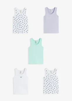 bonprix Lot de 5 débardeurs|Enfant Vêtements Enfant|Lot De 2 Articles Et Plus