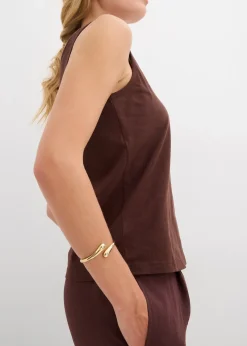 bonprix Lot de 2 débardeurs 100% coton|Femme Tricots De Peau|Basiques