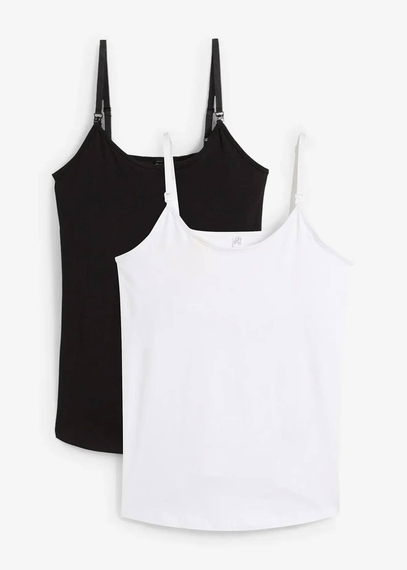 bonprix Lot de 2 débardeurs de grossesse et d'allaitement|Femme Femme Enceinte