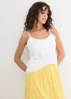 bonprix Lot de 2 débardeurs de grossesse et d'allaitement|Femme Femme Enceinte