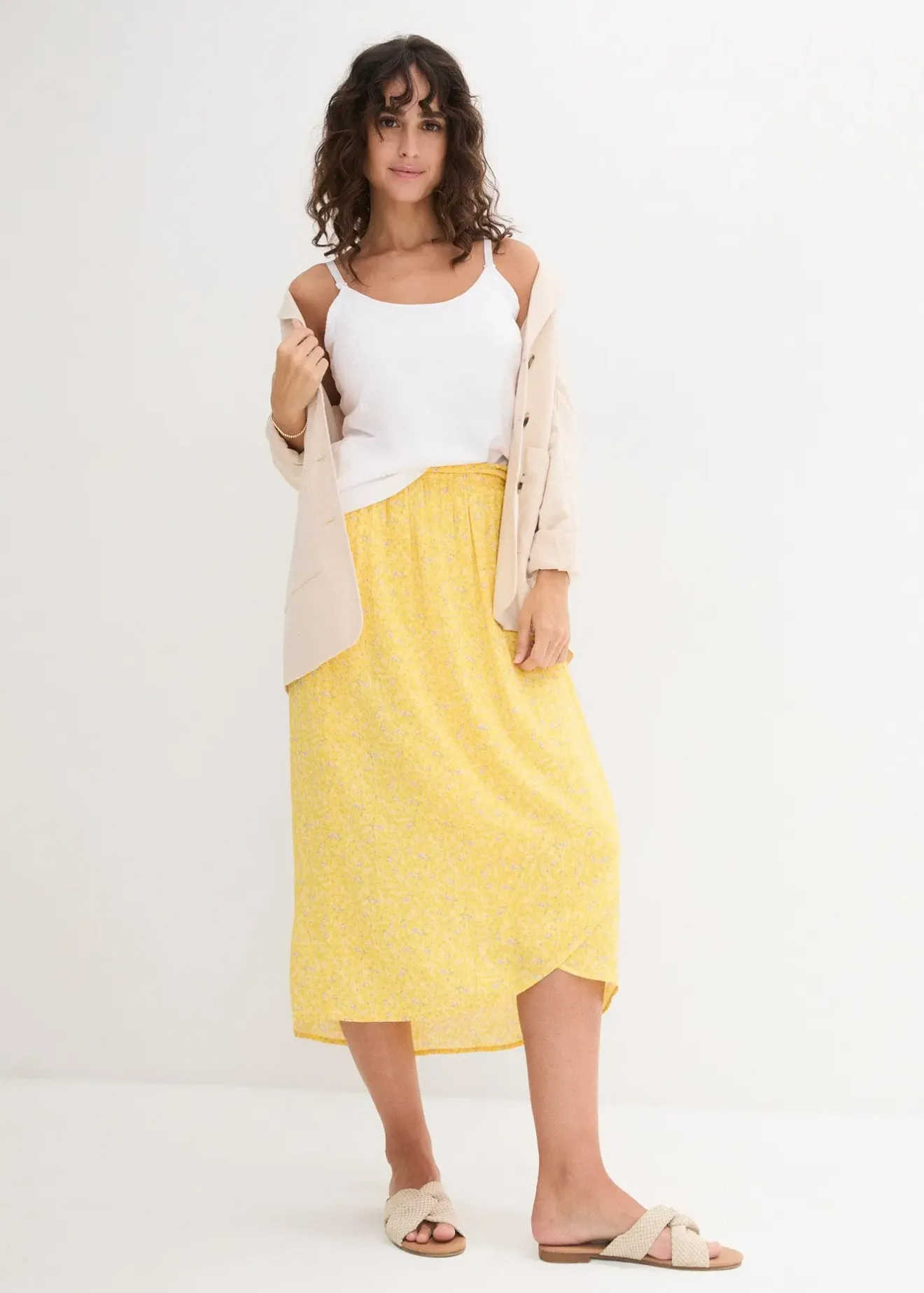 bonprix Lot de 2 débardeurs de grossesse et d'allaitement|Femme Femme Enceinte