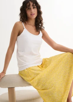 bonprix Lot de 2 débardeurs de grossesse et d'allaitement|Femme Femme Enceinte