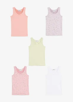 Enfant bonprix Vêtements Enfant|Lot De 2 Articles Et Plus|Lot de 5 débardeurs en coton doux et extensible
