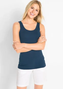 bonprix Lot de 2 débardeurs extensibles|Femme Tricots De Peau|Basiques