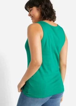 bonprix Lot de 5 débardeurs longs 100% coton|Femme Tricots De Peau|Basiques