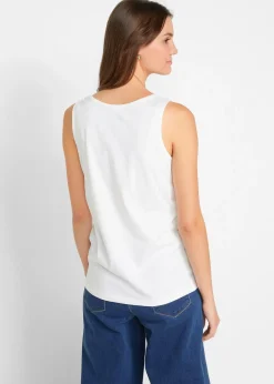 Femme bonprix Tricots De Peau|Basiques|Lot de 5 débardeurs longs 100% coton