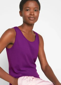 Femme bonprix Tricots De Peau|Basiques|Lot de 5 débardeurs longs 100% coton