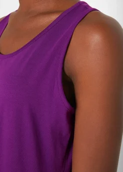 Femme bonprix Tricots De Peau|Basiques|Lot de 5 débardeurs longs 100% coton