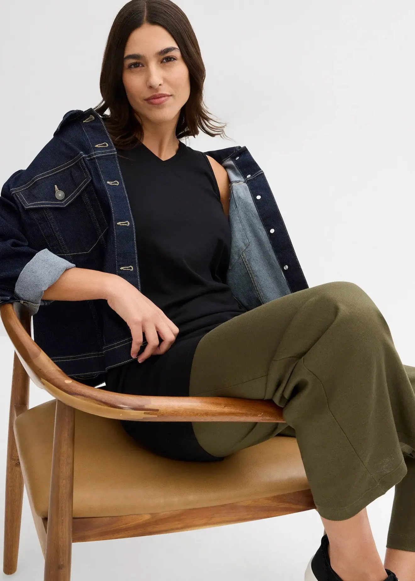 Femme bonprix Tricots De Peau|Basiques|Lot de 2 débardeurs longs 100% coton