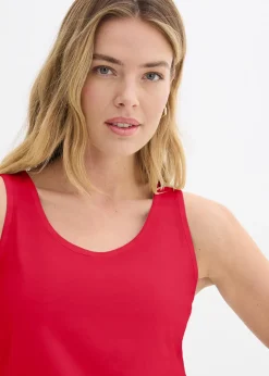 Femme bonprix Tricots De Peau|Basiques|Lot de 5 débardeurs longs 100% coton