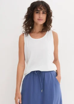 Femme bonprix Tricots De Peau|Basiques|Lot de 5 débardeurs longs 100% coton