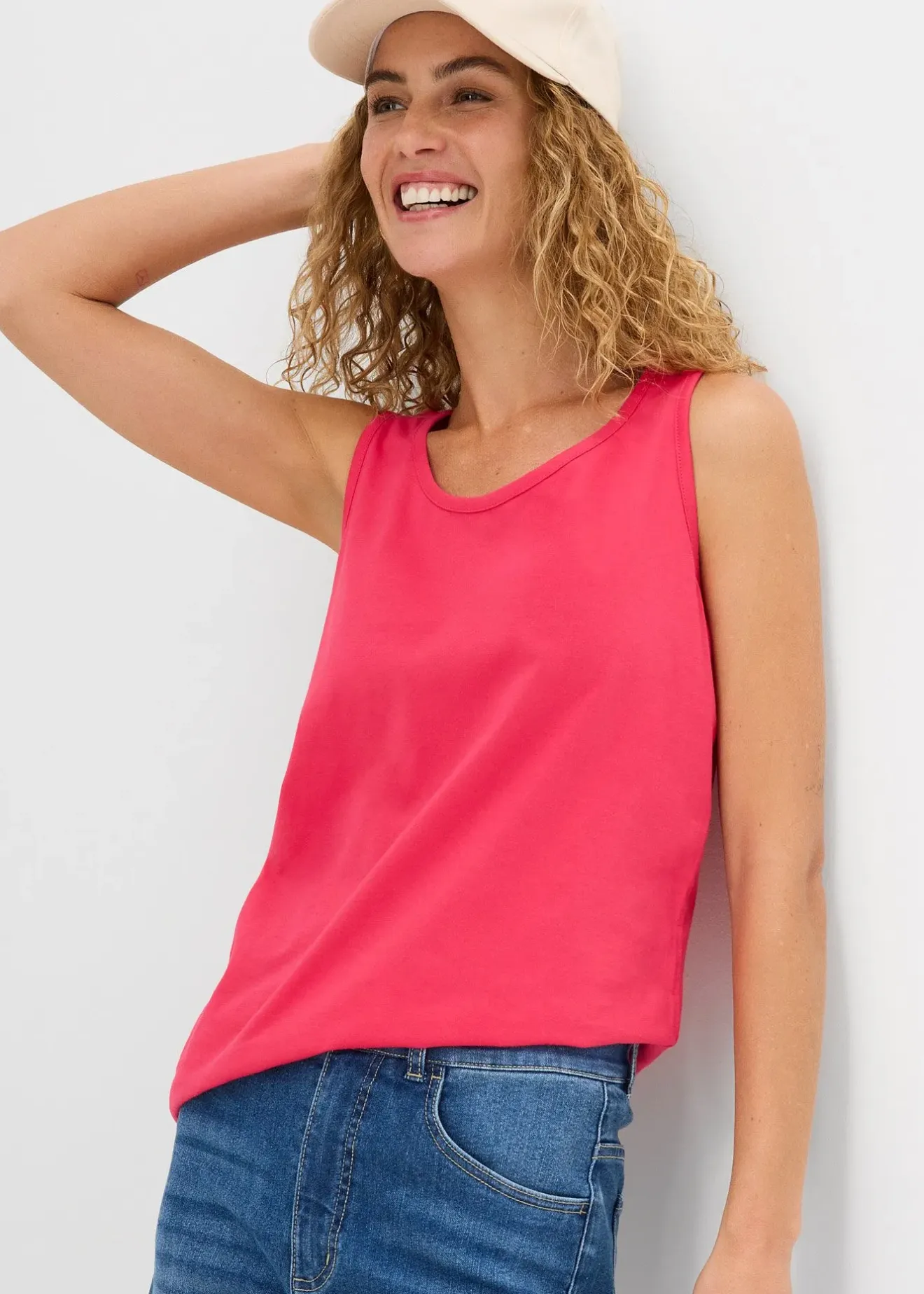 Femme bonprix Tricots De Peau|Basiques|Lot de 5 débardeurs longs 100% coton