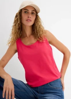 Femme bonprix Tricots De Peau|Basiques|Lot de 5 débardeurs longs 100% coton