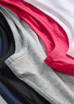 Femme bonprix Tricots De Peau|Basiques|Lot de 5 débardeurs longs 100% coton