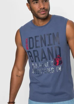 bonprix Lot de 2 débardeurs marcel 100% coton|Homme Mode Plage|T-Shirts & Polos